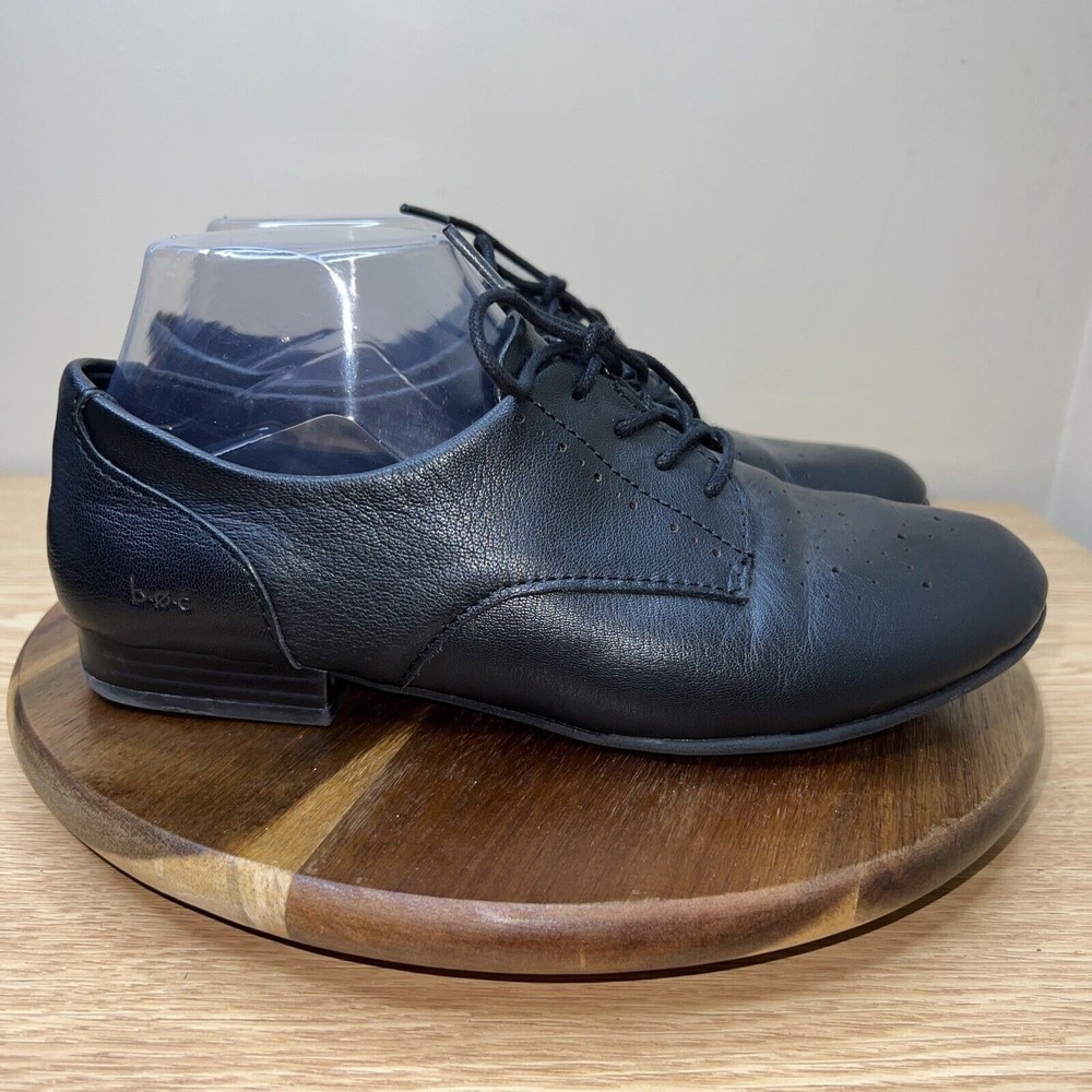 Born Black Leather Loafers